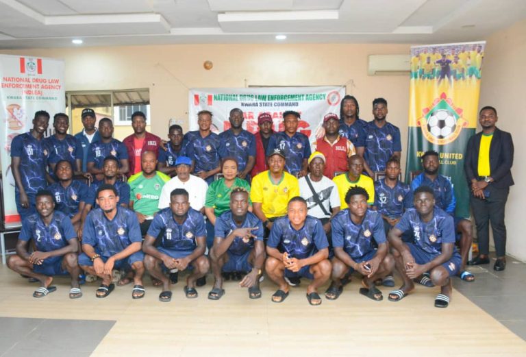 NDLEA sensitizes Kwara United players, officials on dangers of Drug Abuse