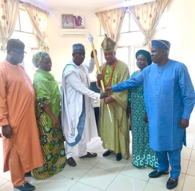 Kwara Gov presents Staff of Office to Edemarun of Kajola, charges equity, fear of God