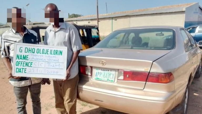 Two persons trying to sell stolen car bought for ‘N400k’ arrested in Kwara