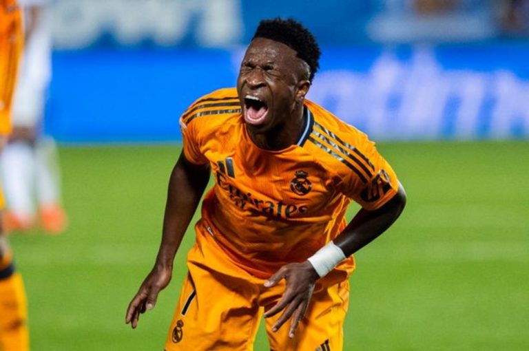 Vinicius Jr. ruled out of Champions League clash with Liverpool after suffering hamstring injury