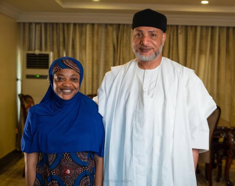 Khadijat Eyitanwa Lawal and Senator Mustapha