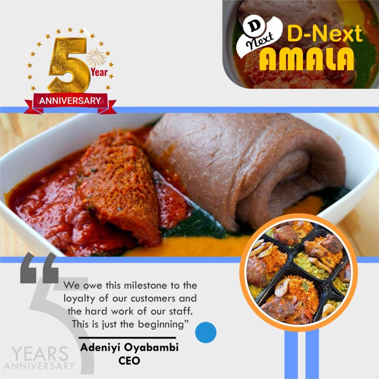Abuja’s prominent eatery D-Next Amala celebrates five years of original flavour and expansion