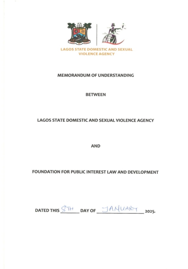 FPIL&D partners Lagos DSVA to render pro bono services to sexual, gender-based victims