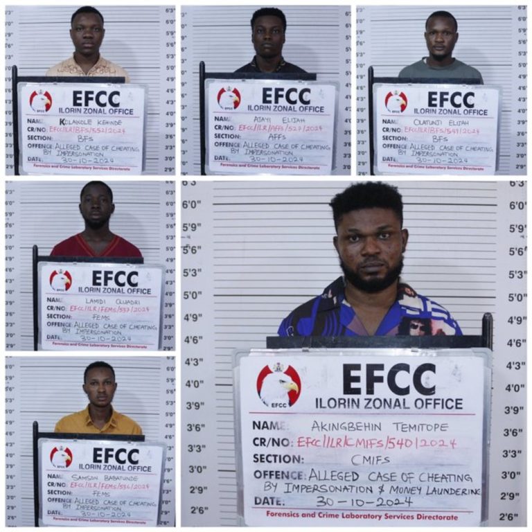 Six internet fraudsters jailed in Kwara