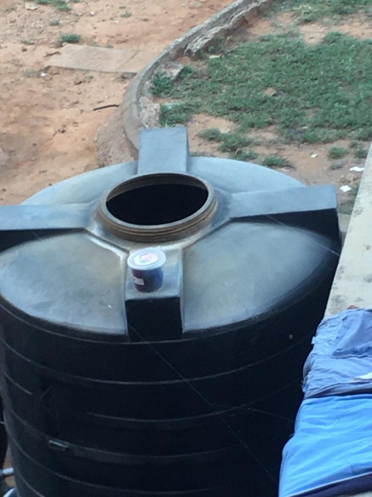Uncovered Water Tank at UDUS Hostel. Photo Credit: Muheeb Mashood