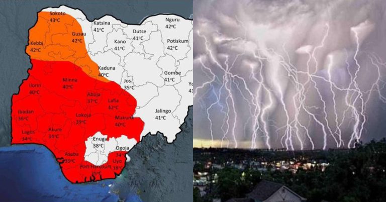 Kwara, Abuja, Lagos, others to experience thunderstorms as strong winds may precede rain
