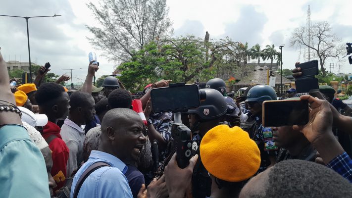 Take-It-Back Movement: Protesters meet Police resistance at Lagos Assembly
