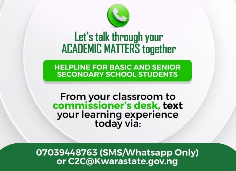 Kwara introduces Student Learning Support Helpline to enhance academic support