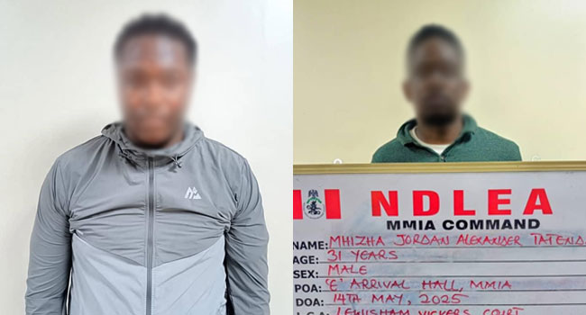 Two British nationals arrested for drug trafficking in Lagos