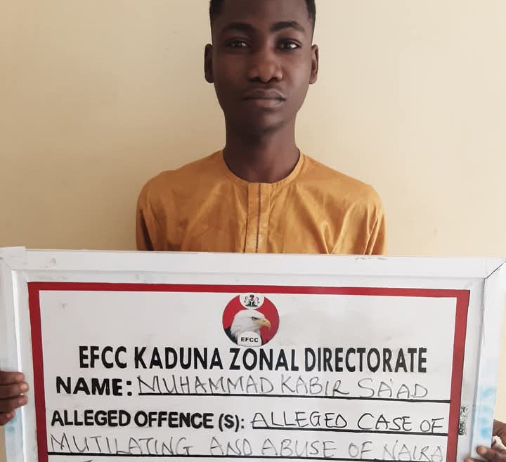 Content creator arrested for allegedly abusing naira notes