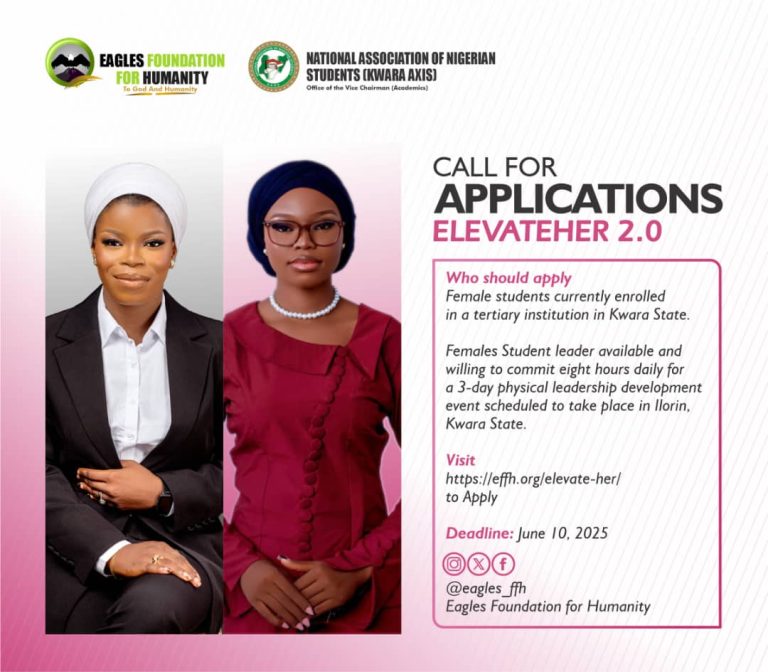 EFFH Call for Applications from Female Student Leaders for 2025 ElevateHer Political Fellowship