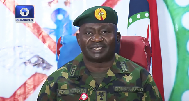 Defence chief to soldiers: Identify, neutralise criminal elements threatening nation’s peace