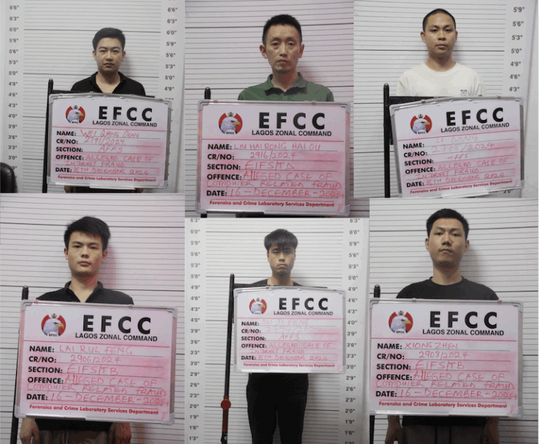 9 Chinese nationals jailed for cybercrimes in Lagos