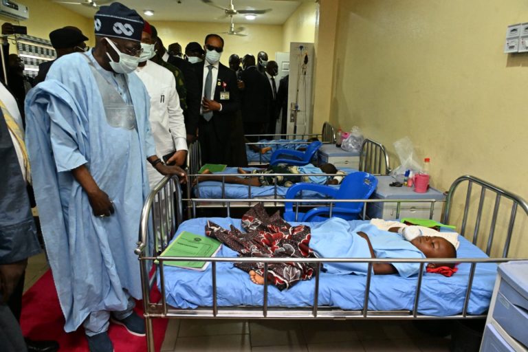 Tinubu visits Benue victims at teaching hospital, says Nigerians must unite to end violence