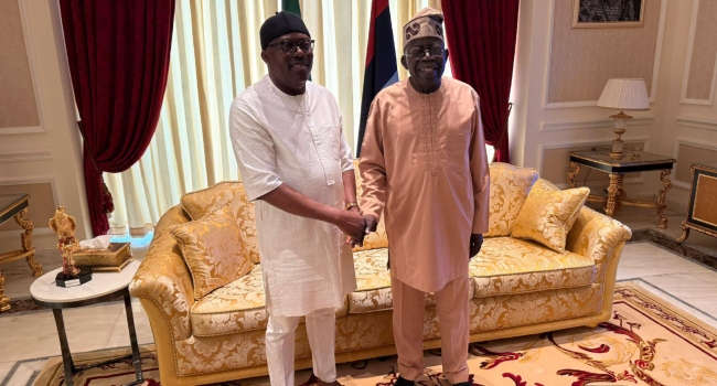 Suspended Rivers Gov Fubara visits President Tinubu in Lagos