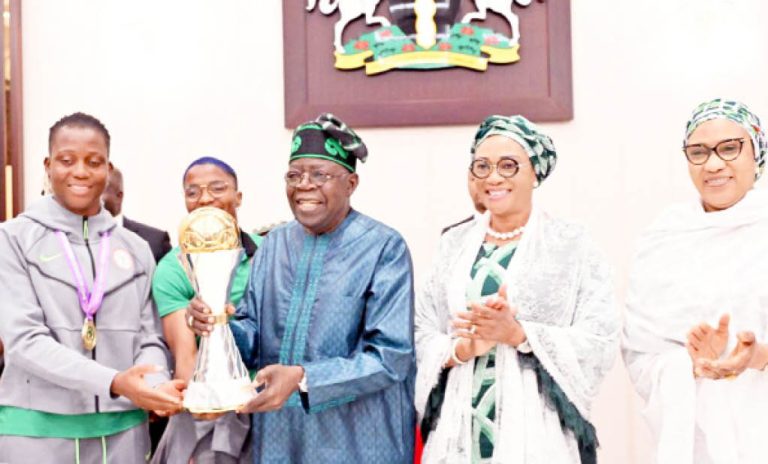 Tinubu’s $100k rewards for Super Falcons spark debate among Nigerians as presidency likened gesture to BBNaija’s grand prize