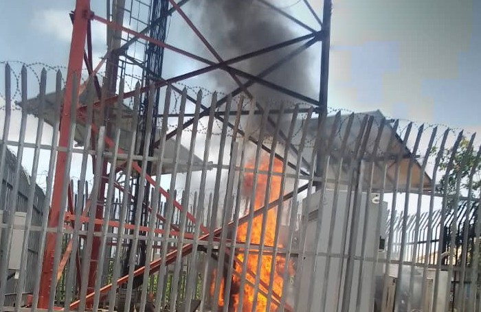 Airtel network mast gutted by fire in Kwara
