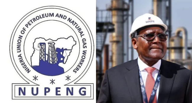 FG urges NUPENG to reconsider nationwide strike amid Dangote Group dispute