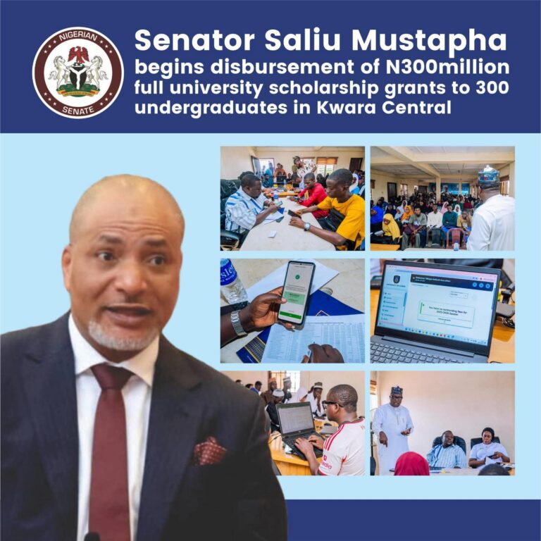 Senator Mustapha offers N300M full University scholarships to 300 indigent Students in Kwara