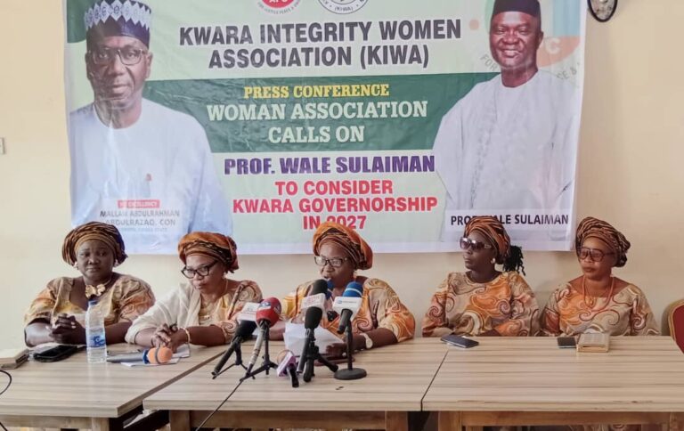 ‘Step forward and contest’ Kwara women urges Prof. Wale Sulaiman to join 2027 Kwara guber race