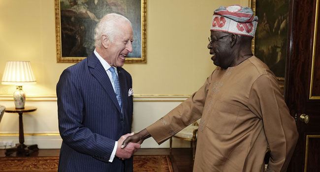 Tinubu, First Lady head to UK on historic state visit at King Charles’ invitation