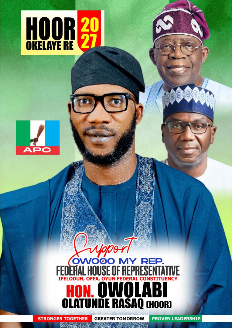 2027:Owolabi’s campaign poster surfaces online, signals push for Ifelodun,Offa and Oyun reps seat