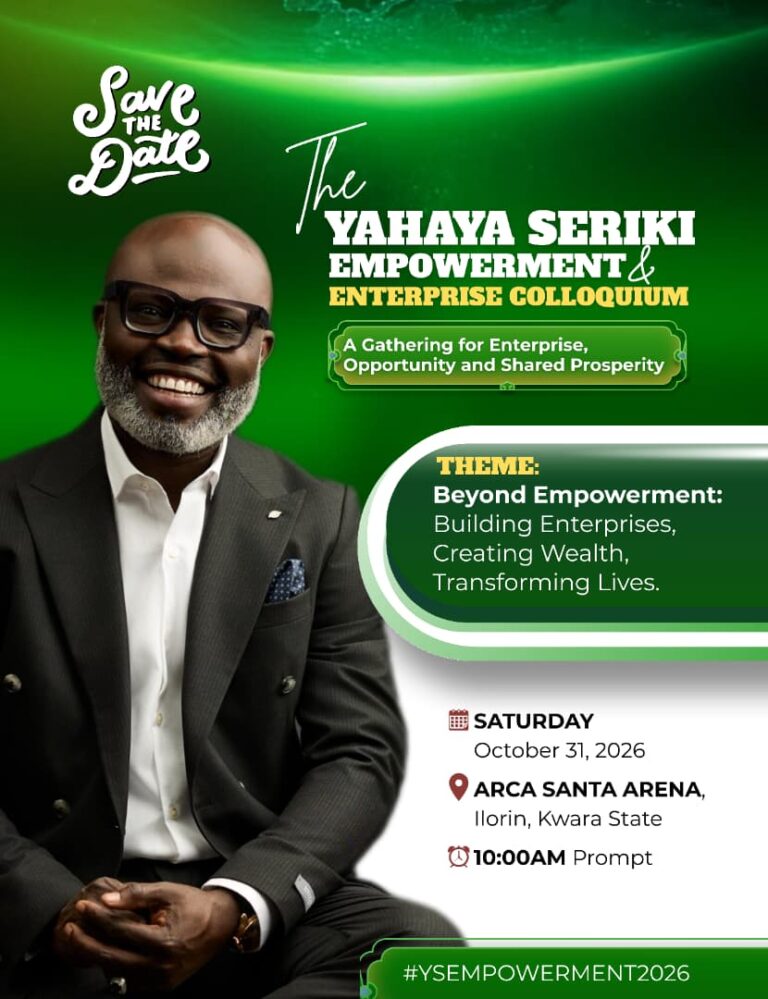 Yahaya Seriki to hold empowerment programme, enterprise colloquium Oct. 31